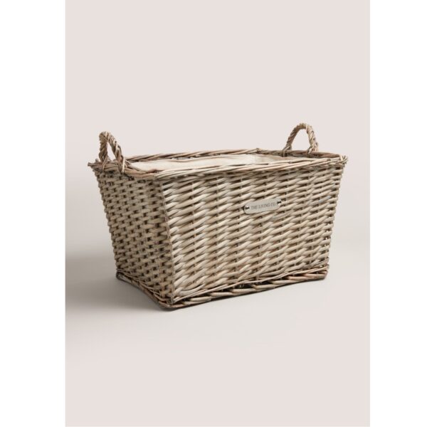 The Living Co Natural Split Willow Basket
